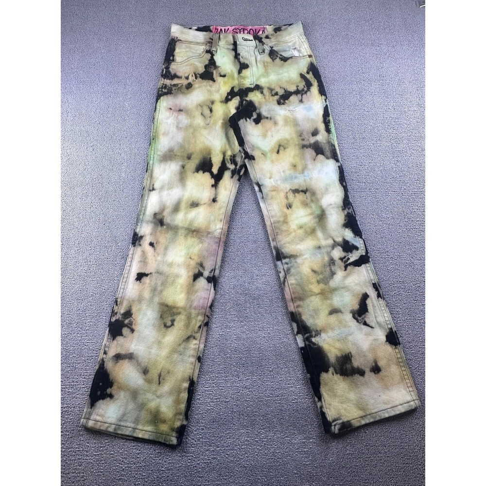 Zak Syroka x Wrangler Cowboy Cut Jeans Men 29 x 30 Multi Color Slim Fit Artsy